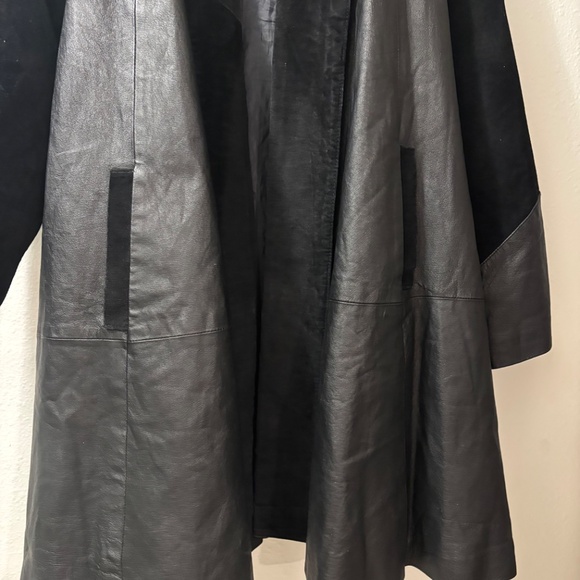 Direct Action Dany Newyork Women's Black Leather Suede Jacket Sz L - Picture 4 of 13